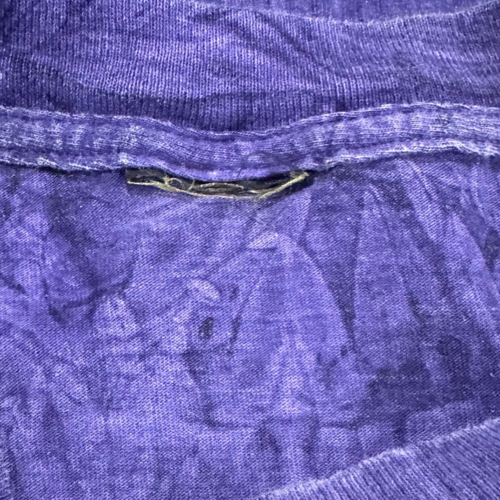 Vintage Gold's Gym Cancun T-Shirt Purple Tie Dye Acid Wash Men L/XL Gymwear - Picture 4 of 6